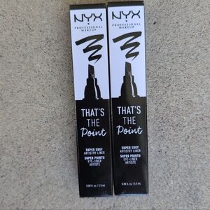 NYX That's The Point Eyeliner - Bold Black 2 Piece Bundle